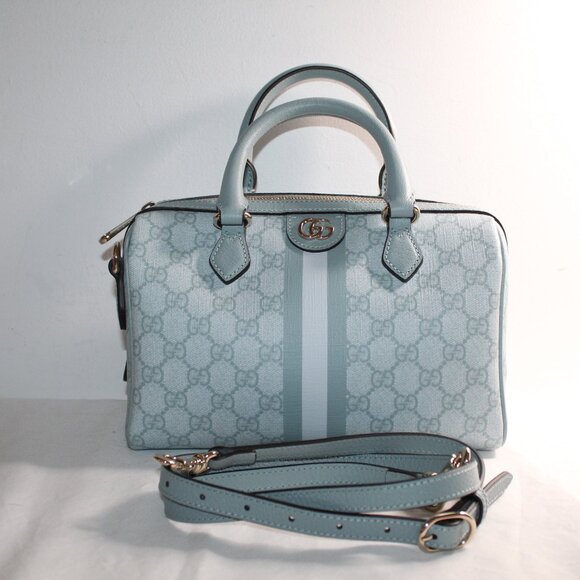 NWT GUCCI GG Supreme Web Tonal Ophidia Top Handle Duffle Shoulder Bag 772061 - Picture 1 of 11